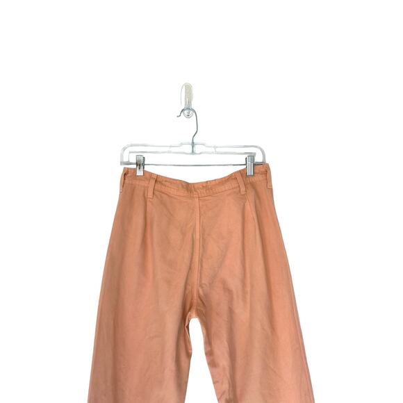 Stoned Immaculate Peach Sail Away Canvas Wide Leg Cropped Pants Size 27 - Picture 8 of 12